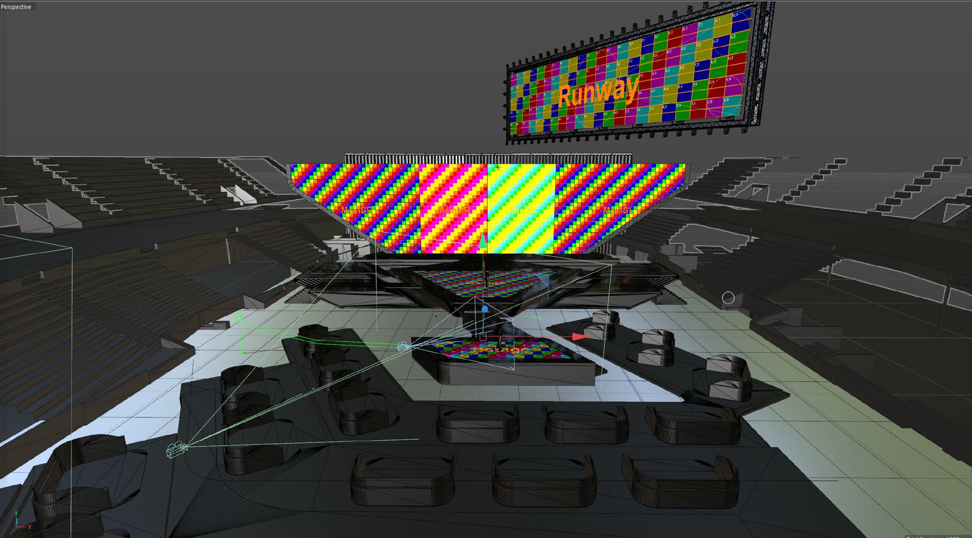 Screen scheme for the Rotterdam stage