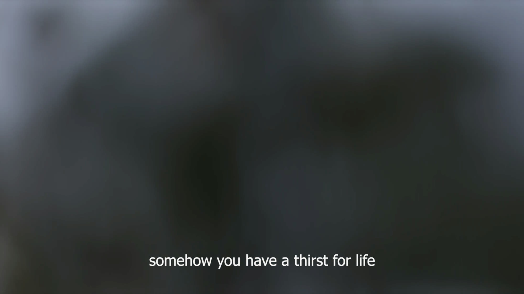 Sound of Life — frame from the film: everyday actions as a nearly blind person sees them